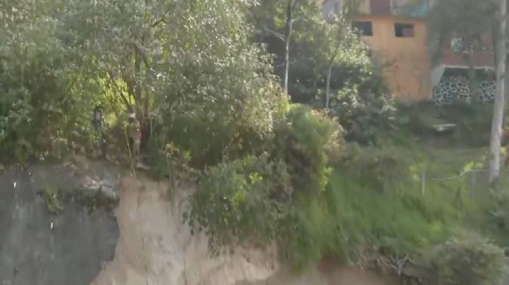 Deslave afecta varias viviendas en la alcaldía Álvaro Obregón