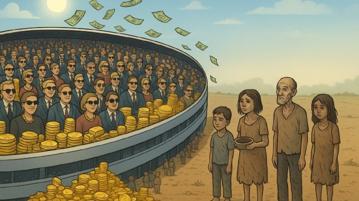 El 1% más rico del mundo llena un estadio; supera a la mitad del mundo