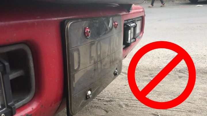 Hidalgo toma ejemplo de la CDMX y prohibirá portaplacas, marcos y micas con multas
