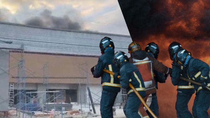 Incendio de farmacia junto a gasolinera en La Providencia deja un lesionado