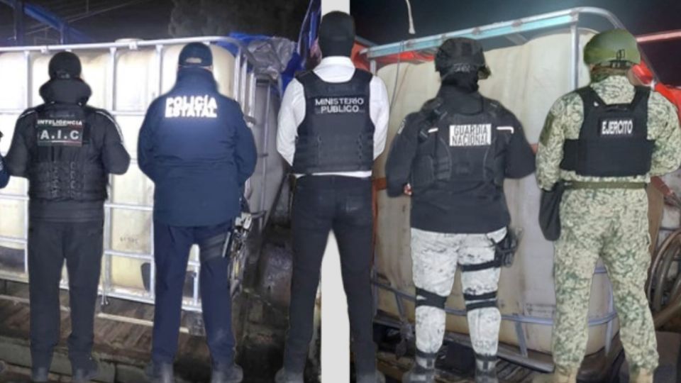 Se aseguraron más de 6 mil litros de hidrocarburo, y siete vehículos con reporte de robo