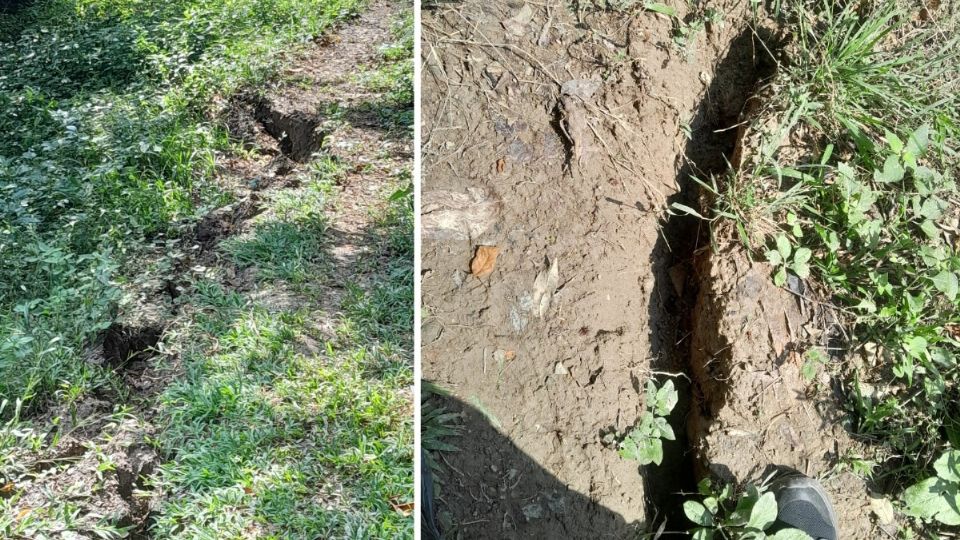 Pobladores externaron su preocupación porque en años anteriores han ocurrido derrumbes por posible falla geológica