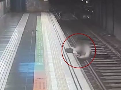 VIDEO: así salvaron a hombre de caer en las vías del Metro en Barcelona