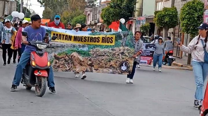 A unas horas de la consulta, se manifiestan contra el Parque Ecológico y de Reciclaje de Hidalgo