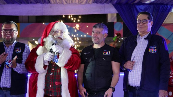 Pista de hielo en la Miguel Hidalgo, inauguran en Deportivo Pavón