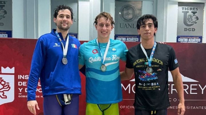 Acuática Nelson Vargas se coloca en el primer lugar del Abierto Mexicano de Natación 2025