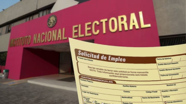 El INE tiene vacantes en modalidad home office con sueldos de hasta 47 mil pesos