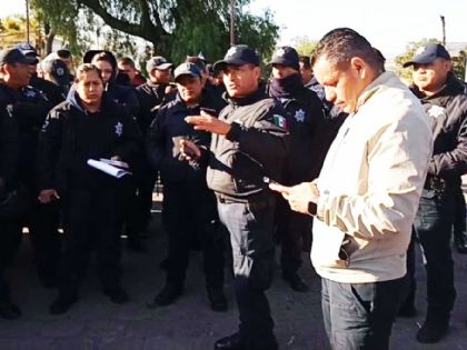 Policías de Tula exigen aumento salarial, acceso a vivienda y salud