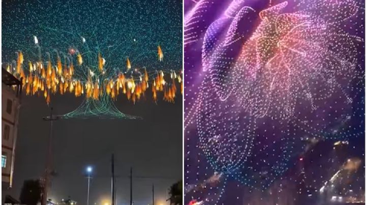 Video: Récord Guinness en China; Liuyang deslumbra con un espectáculo de 16 mil drones y pirotecnia