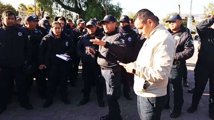 Policías de Tula exigen al municipio aumento salarial, acceso a vivienda y salud
