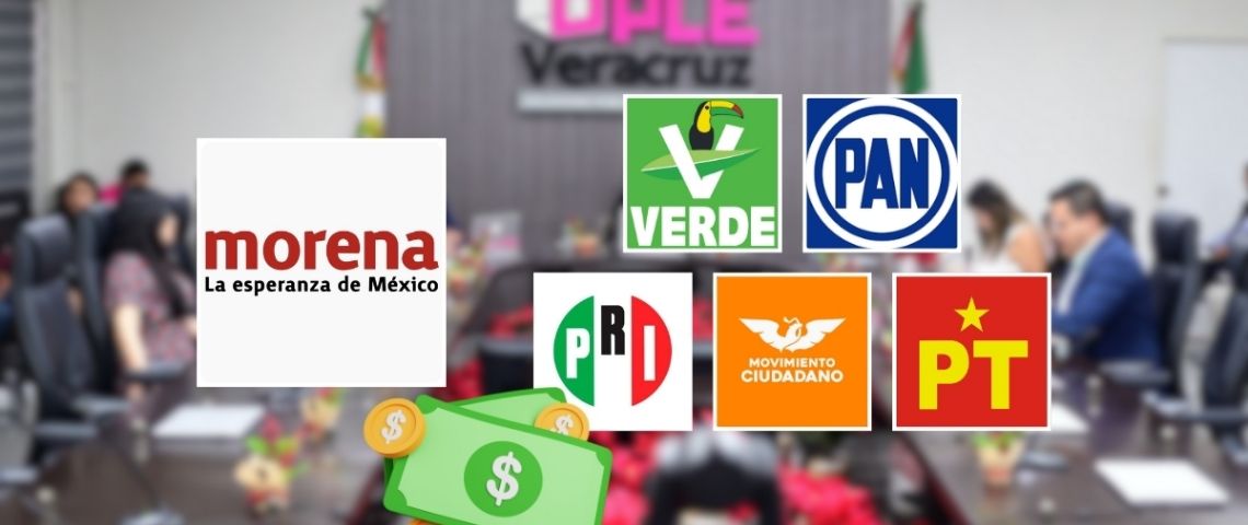 Salvo Morena, partidos de Veracruz pagarán multas por 23 millones en prerrogativas de 2026