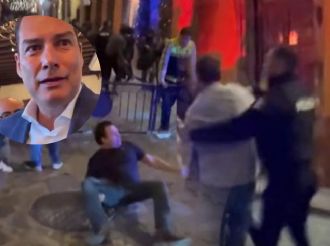 Empresarios de San Luis Potosí agreden a policías de San Miguel