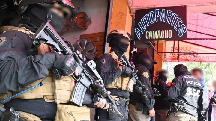 Operativo Cazador ll en la CDMX: aseguran autopartes, vehículos y detienen a una persona