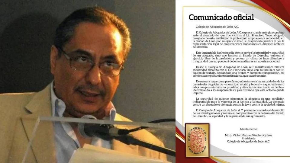 El abogado Francisco Trejo resultó lesionado en una mano tras ser atacado a balazos.