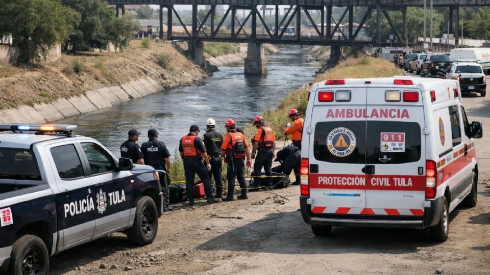 La menor de edad fue trasladada al Hospital General de Tula.