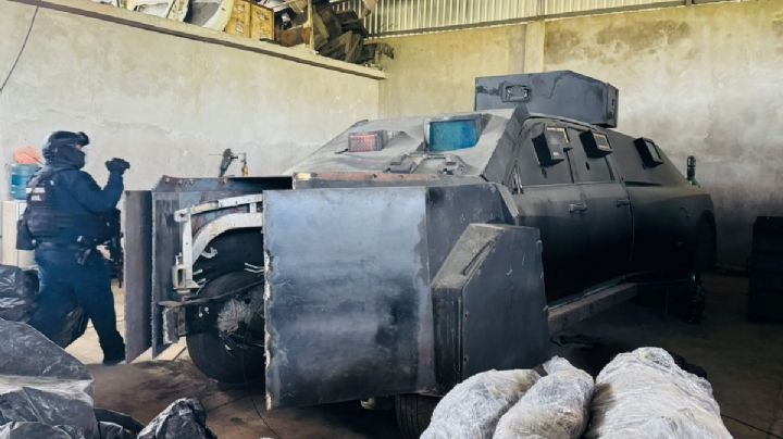 Aseguran bodega de fabricación de vehículos blindados en Coahuayana, Michoacán