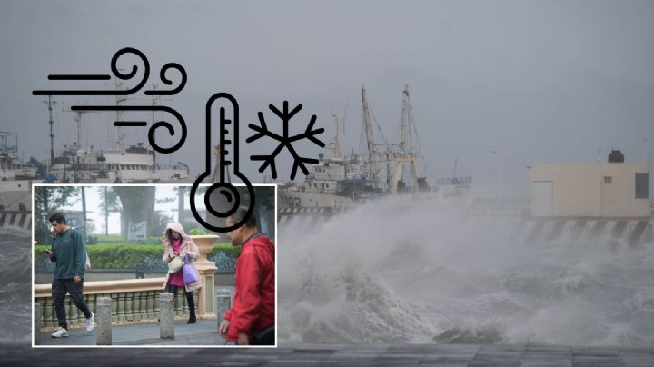 ¿Cuántos frentes fríos y eventos de norte están pronosticados para diciembre 2025 en Veracruz?