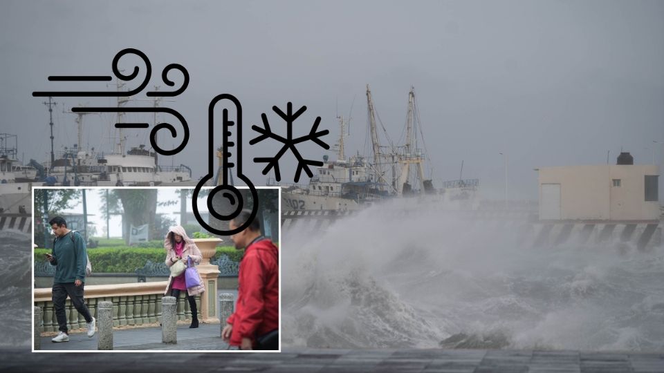 ¿Cuántos frentes fríos y eventos de norte están pronosticados para diciembre 2025 en Veracruz?