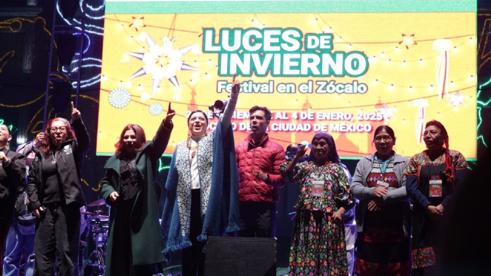 Festival Luces de Invierno: luces, conciertos y artesanías en el Zócalo
