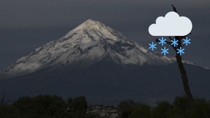 Pronostican nevadas en el Pico de Orizaba y el Cofre de Perote para este lunes 22 de diciembre