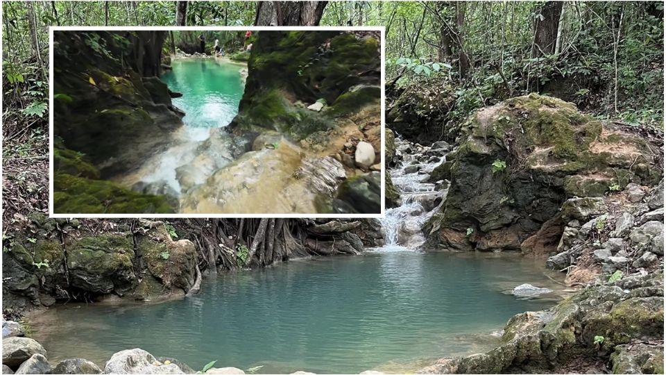 Las pozas con agua turquesa son el principal atractivo del lugar, pero hay otros sorprendentes