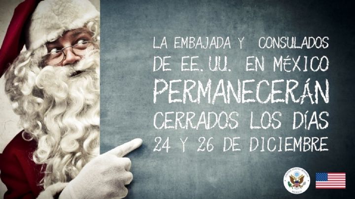 Embajada y Consulados de EU en México reabrirán el 29 de diciembre