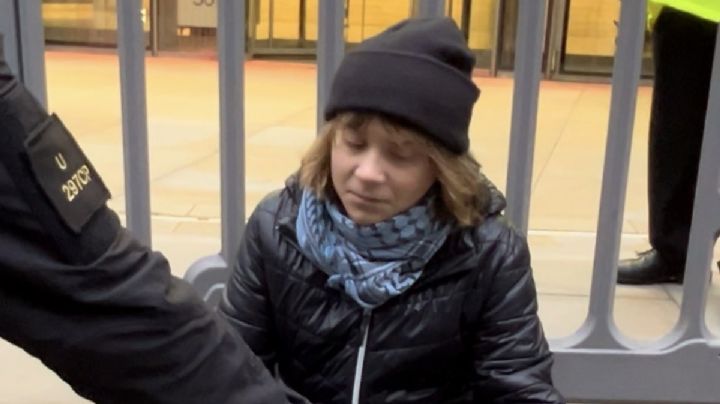 Detienen en Londres a Greta Thunberg durante protesta por presos de Acción Palestina