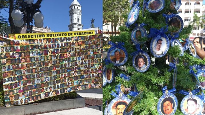 Colectivo Solecito de Veracruz hace "pase de lista" de Navidad; piden seguridad para búsquedas