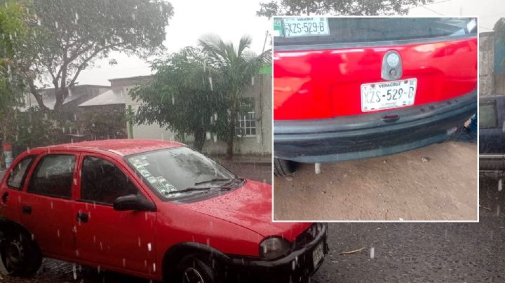 Roban auto en estacionamiento de Chedraui Ponti en Veracruz este 24 de diciembre