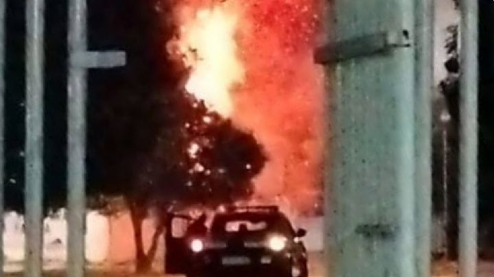 Movilización en el Centro de Salud de Mixquiahuala por incendio de árbol