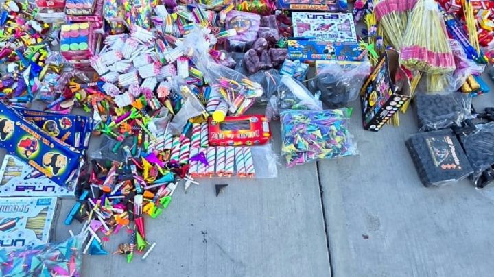 Aseguran 110 kilos de pirotecnia durante operativos en Pachuca I Fotos