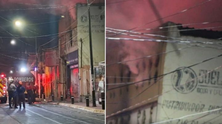 Pirotecnia causa incendio en negocio de suelas y pieles en El Coecillo; hay dos detenidos