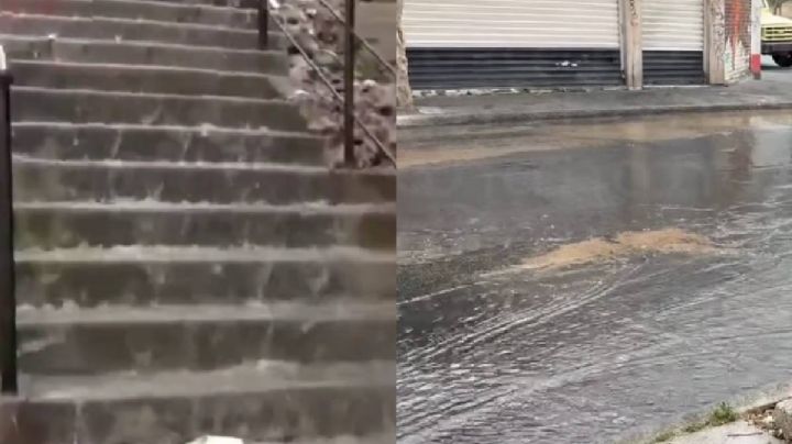 Se registran megafugas de agua potable en CDMX