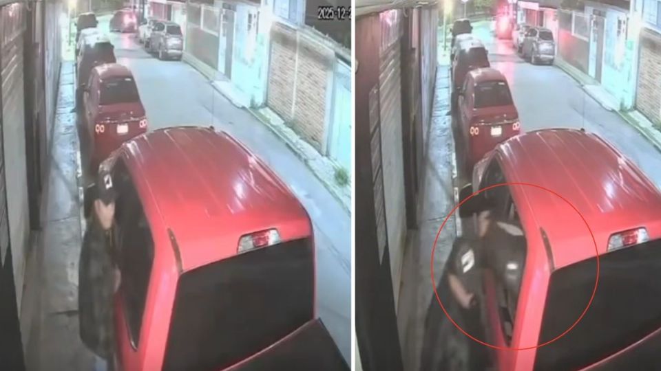 En un video que comparten en redes sociales se observa el momento en que un sujeto saca unas maletas de un auto