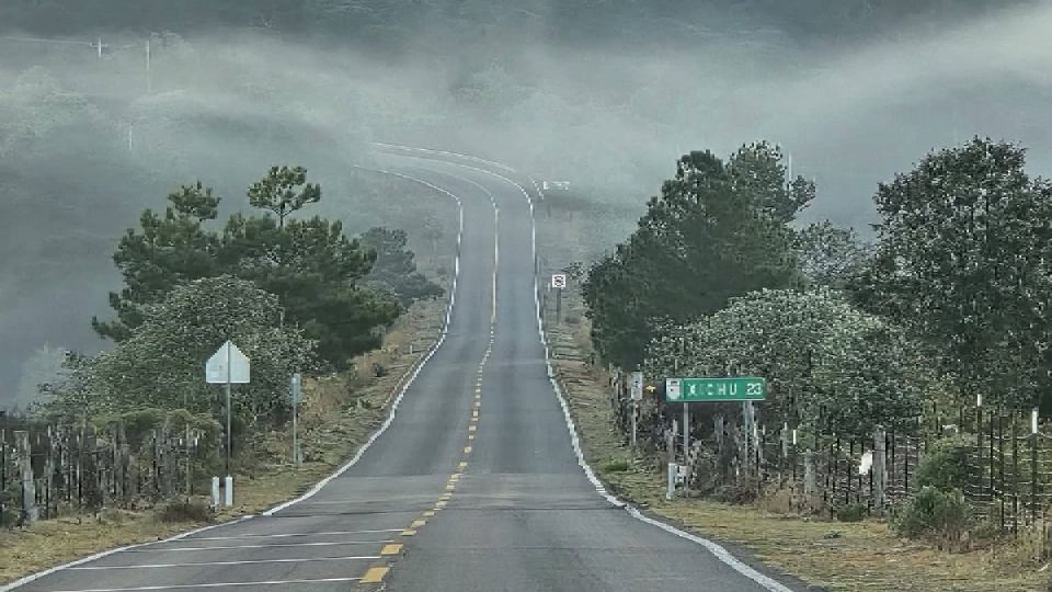 Así son en la actualidad los amaneceres en las cercanías de Xichú.