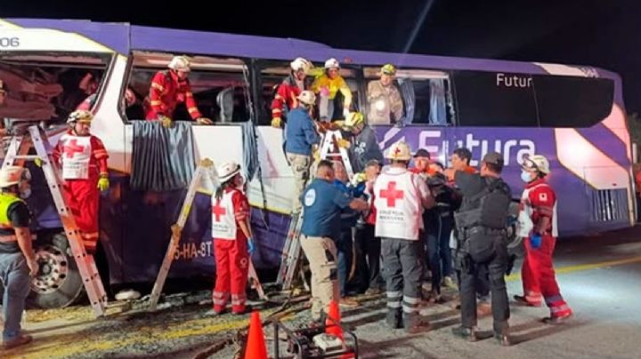 Choque de autobús en Tamaulipas deja dos muertos y 36 heridos