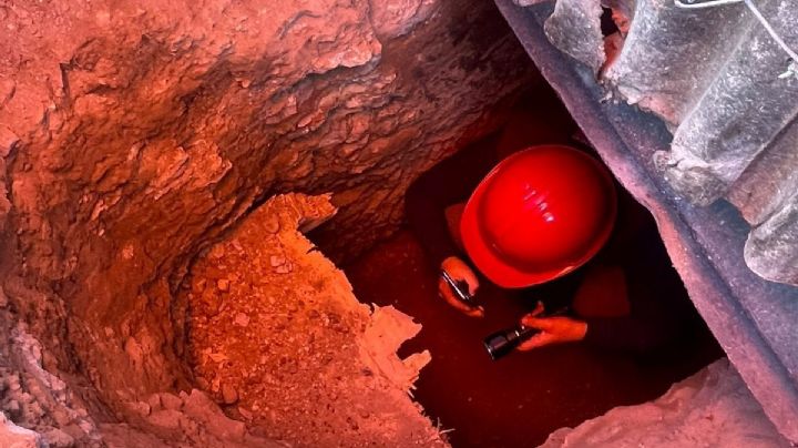 IMÁGENES I Así es el túnel clandestino ubicado en fraccionamiento de Mineral de la Reforma
