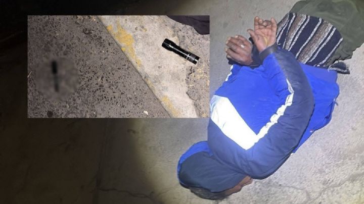 Taxista somete a presunto ladrón en Pachuca y frustra robo; portaba un arma blanca