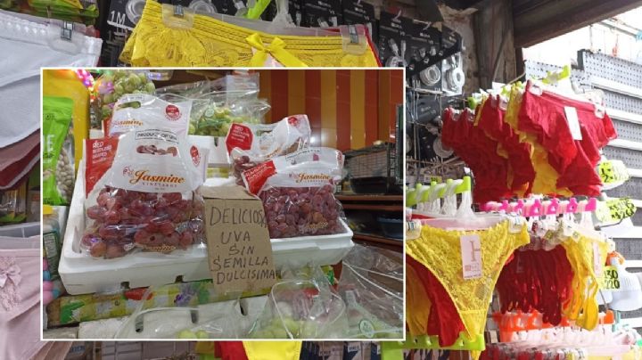 Calzones de colores, uvas y veladoras: lo que más compran los veracruzanos durante fin de año