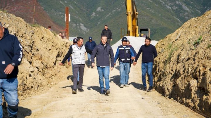 Supervisan avances del Circuito Vial Huajuco en el sur de Monterrey