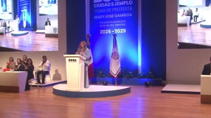 Maryjose Gamboa Torales rinde protesta como alcaldesa de Boca del Río