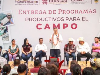 Con inversión de 11.6 millones de pesos, productores del campo reciben apoyo en Huejutla