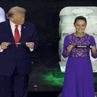 Trump y Sheinbaum coinciden por primera vez en la ceremonia del sorteo del Mundial 2026