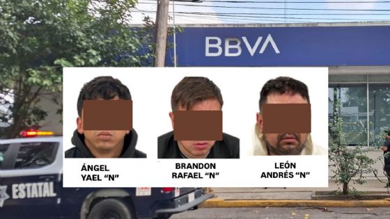Detenidos 3 por balear a cuentahabiente en BBVA Bancomer de Xalapa