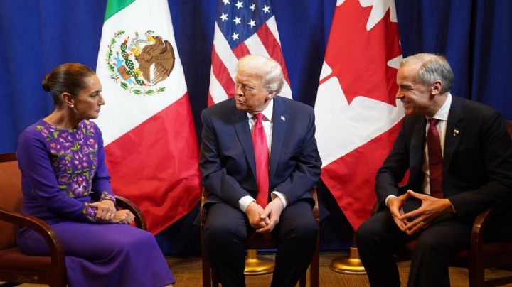 Así fue la reunión de Sheinbaum, Trump y Carney tras el sorteo del Mundial 2026