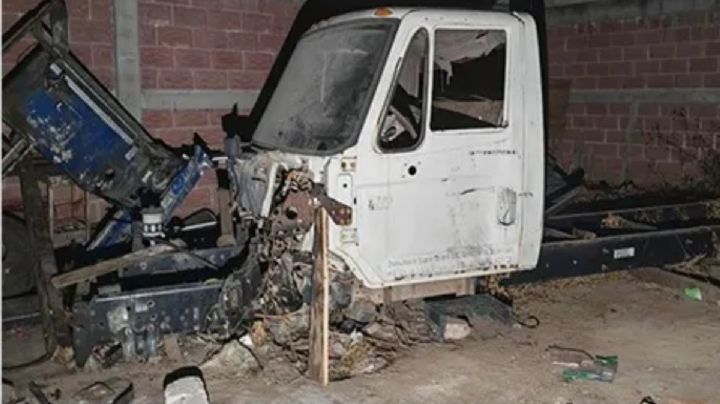 Aseguran predio para desvalijar tractocamiones robados en Tizayuca