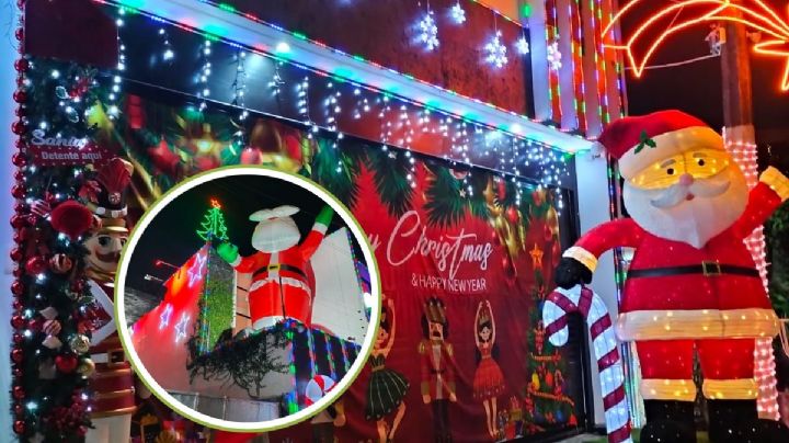 La casa más navideña de Veracruz que atrae a jarochos a la colonia Astilleros en el puerto