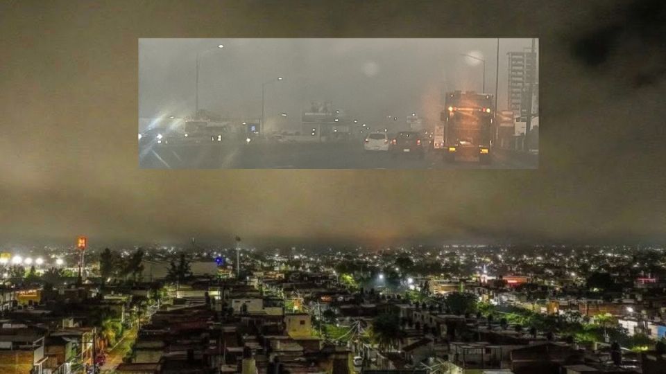 Amanecer con neblina en León.