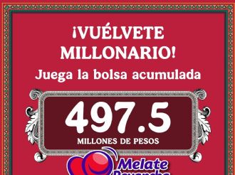Lotería Nacional: Melate anuncia bolsa récord de 497.5 millones