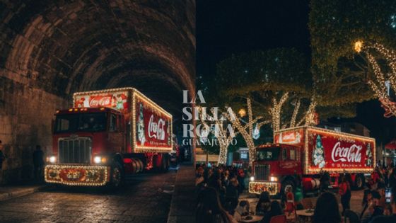 Así se vería la Caravana Coca Cola pasando por el centro histórico de Guanajuato